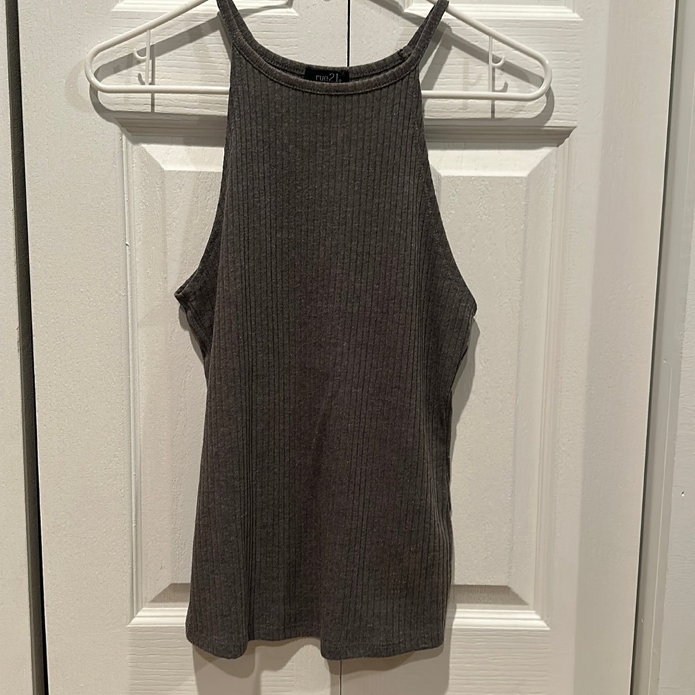 Gray halter